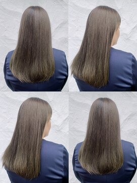 グルグル 妙典店(GULGUL) オリーブグレージュ×ストレート