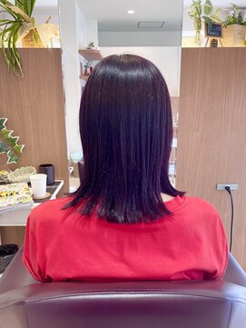 エル バイ ファースト(L by first) 【L by first】濃いめのピンク白髪染め