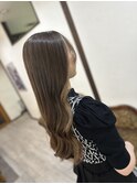 グレージュ×ミルクティーベージュ
