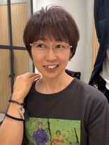 ロンドプロフィール 浦和(Lond profil)&nbsp;大人可愛い20代30代40代黒髪前下がりショートボブ丸みショート◎