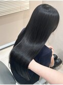 艶髪ブラックカラー＊髪質改善トリートメント