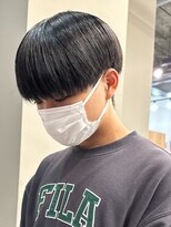 エルマーク メンズパーマ 梅田(L-MARK)&nbsp;マッシュ/黒髪/ナチュラルマッシュ/メンズ/ツーブロック