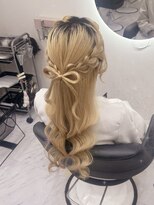 ヘア サロン クラン ソア 心斎橋店(hair salon clan soar) リボンハーフアップ/心斎橋ヘアセット