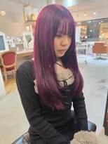 ウィ 立川(Oui)&nbsp;【HIROMU】ボルドーカラー/レイヤーカット/パーブル/レッド