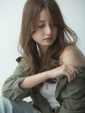リソラ 池袋(LiSora) ミルクティーブロンド/デジタルパーマ/ダークブルー[池袋]