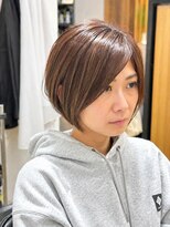 ハイク(HYKE)&nbsp;大人美人ショートボブ×白髪ぼかしハイライト