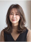 白髪ぼかし脱白髪染め似合わせレイヤーカット40代50代60代