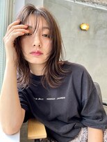 ロア 四条河原町店(LoRE)&nbsp;クールブラウンのミディアムレイヤー｜艶仕上げ