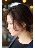 耳掛けグラデーションボブ