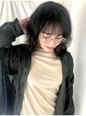 ハイライト束感ほつれウェーブ
