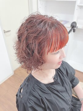 コルト(COLT) デジタルパーマ×フレーミングカラーオレンジ