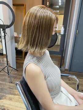 ヘアアンドメイク エジェリ(hair&make egerie) 【ハイライト 外ハネ ボブ 恵比寿】