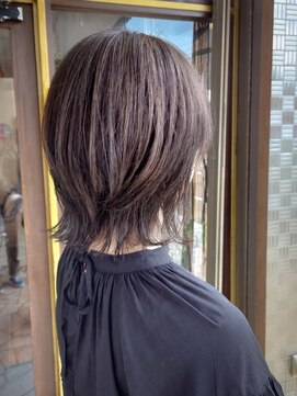 ヘアモード カクテル 白髪を"生かした"ハイライトカラー　【ニシヤマ　ミホ】