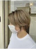 バレイヤージュ×クールショート