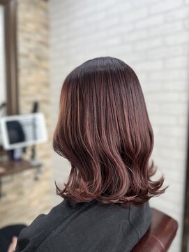 アトリエナガノ(atelier nagano) ニュアンスカラー/センターパート/ツヤ髪スタイル/ブルージュ