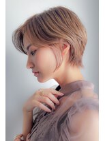 フラミューム 恵比寿(flammeum)&nbsp;大人可愛い20代30代40代黒髪前下がりショートボブ丸みショート