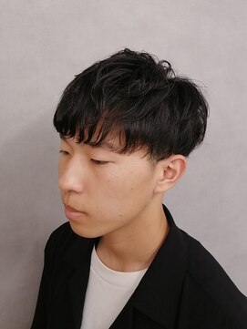 ソアー 新大阪(SOAR) モテる黒髪刈り上げツーブロックマッシュカット【新大阪】