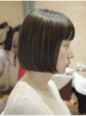 ◆ボブ/ミニボブ/銀座/ストレートヘア/縮毛矯正/ぱつっとカット