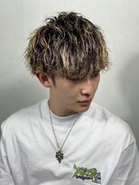 ヒロギンザ 新橋銀座口店(HIRO GINZA) 金メッシュ マッシュ