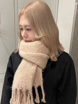 ベレーザ 渋谷(BELEZA)&nbsp;11405髪質改善金髪ホワイトブロンドマロンベージュストレート