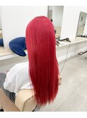ビビットピンクレッド/ハイトーンカラー/ケアブリーチ名古屋