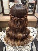 *.ねじりハーフアップ.*