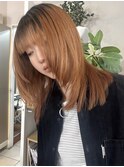 外国人風ジンジャーオレンジ