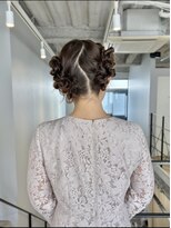 結婚式三列◎二次会パーティー♪ゆるふわルーズツインヘアセット