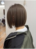 ボブ 透明感カラー