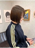 島田/ベージュボブ ミニボブ サイドバング 白楽 髪質改  人気