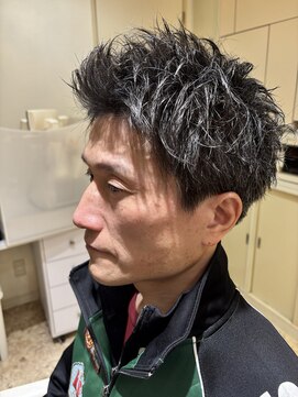 サロンアトリエケイ 恵比寿(サロンアトリエK) ナチュラル刈り上げスパイキーショートメンズショート40代50代