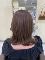 プールドゥマン 屯田(POUR DEMAIN) ミディアム/ボブ/外はね/オリーブ/オリーブブラウン