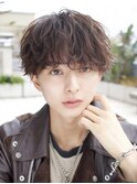 ゆるふわラウンドマッシュ 無造作ヘア &nbsp;メンズパーマ 熊本