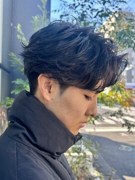 アノ 別府店(Ano.) 大分ニュアンスパーマセンターパートフェザーパーマ毛流れパーマ