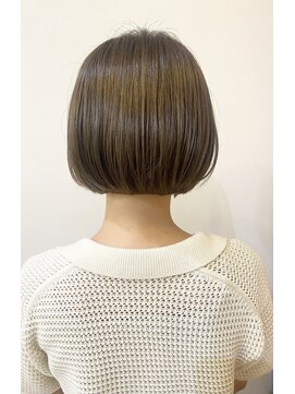 モリオ フロム ロンドン 成増店 【morio成増/一戸】大人可愛いボブオリーブカラー