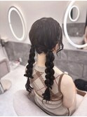 編みおろしツイン