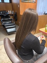 イロ ジェイアール JR奈良店(IRO) 透明感グレージュ×艶髪ストレートロング