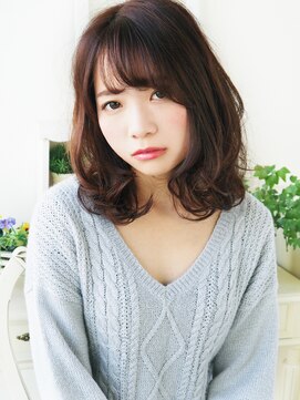 ヘア ジュレ ドゥ(hair jurer deux) 【ヘアジュレドゥ 古居】 ふわ大人可愛くエアリーミディ