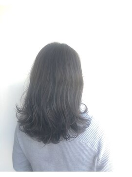 ヘアメイク オブジェ(hair make objet) パープルアッシュ セミディー KAI