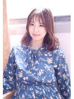 ヘア アンドメイク キヨシ(Hair and Make kiyoshi)&nbsp;kiyoshi/ガーリー　＊オレンジシースルーバング＊