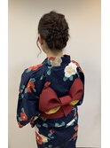 夏の浴衣ヘアアレンジ♪