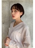 乾かして決まる丸みショート_マニッシュショートネイビーカラー