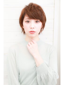 オーシャン(Ocean) [OCEAN Hair&Life]ネオウルフ☆外ハネボブ☆アッシュブラウン☆