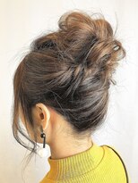 デイジー インデックスヘア 大島店(DAISY index hair) ”DAISY大島店” 夜会巻きアレンジ ゆるふわ夜会巻き アレンジ