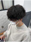 無造作ツイスパ×マッシュ