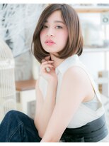 モッズヘア 越谷(mod's hair)&nbsp;かきあげ前髪黒髪グレーベージュ大人ボブc5越谷20代30代40代