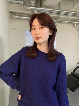 ノラ シブヤ(NORA) 2wayバング/レッドブラウン/レイヤーカット