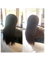クラン ヘアーアンドスタジオ(CLAN hair & studio)&nbsp;ハイトーンエクステブリーチインナーミルクティーベージュ