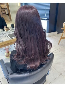 ガリカ 渋谷(Gallica) 【mami】大人フェミニンロング/ラベンダーピンクブリーチなし