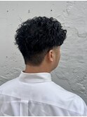 ビジネスライク メンズショートパーマ